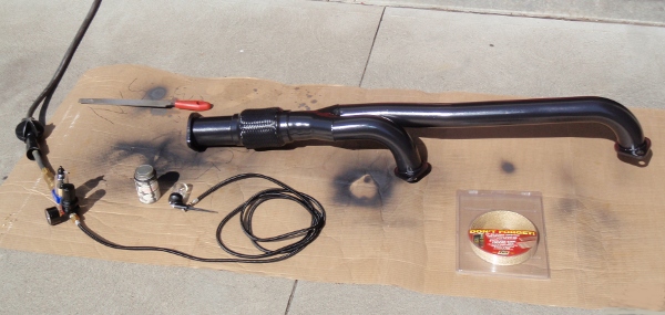 IPS Shorty Downpipe During Coating