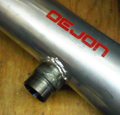 TurboXS BOV mount welded in place